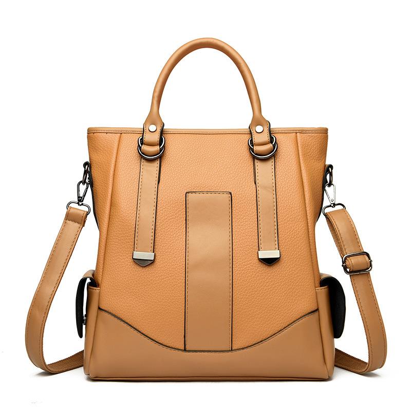 Fashion Women's Bag Color Matching Shoulder Messenger Bag Tote Bag