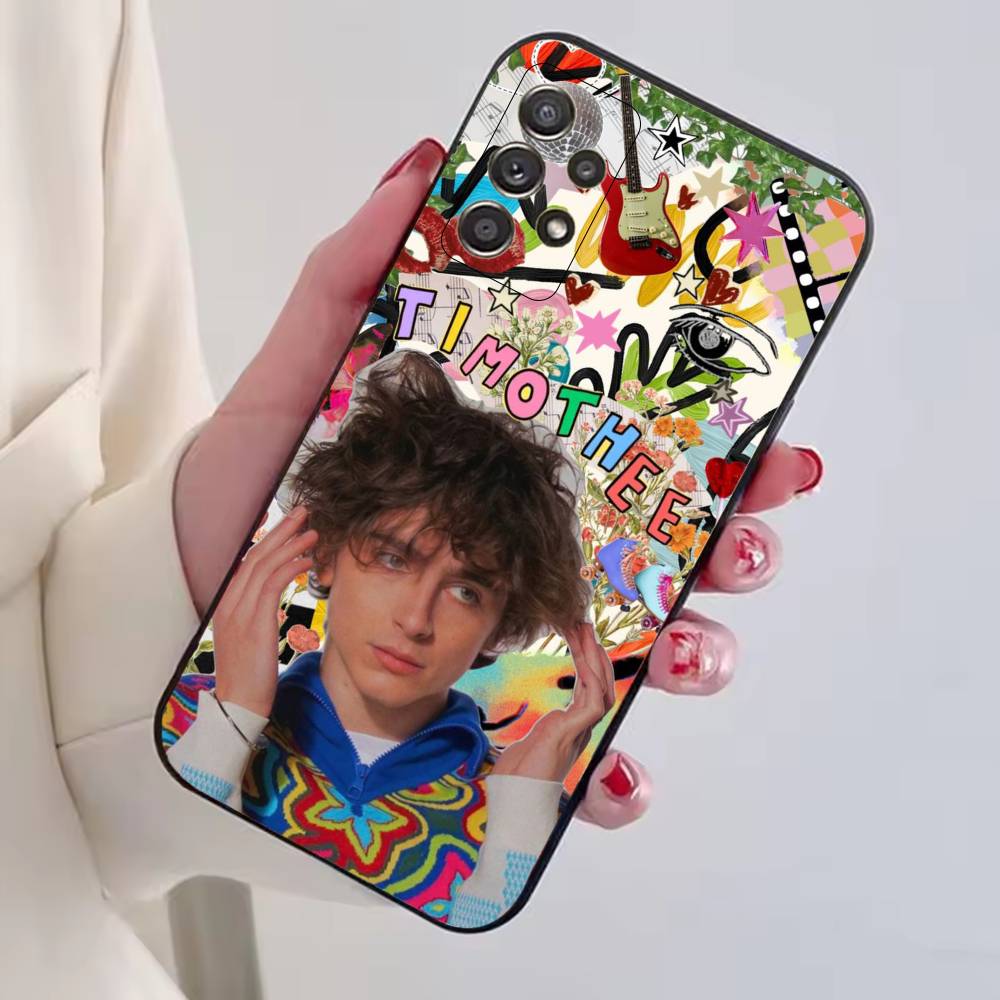 Hot Actor T-Timothee Chalamet Phone Case For Samsung S25,S24,S21,S22,S23,S30,Ultra,S20,Plus,Fe,Soft Silicone Black Cover
