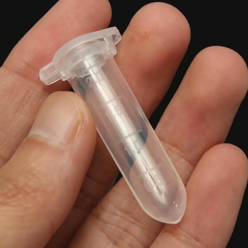 Centrifuge Tube 2ml EP Round Bottom Graduated Screw Cap 500 Pieces Per Pack Laboratory Sampling Tool 500PCS 2ML