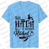 Team Bride Y2k Tops Bridal Shower Wedding Shirt This Witch Is Getting Hitched Lit T-Shirt Halloween Bachelorette Party EVJF Tees