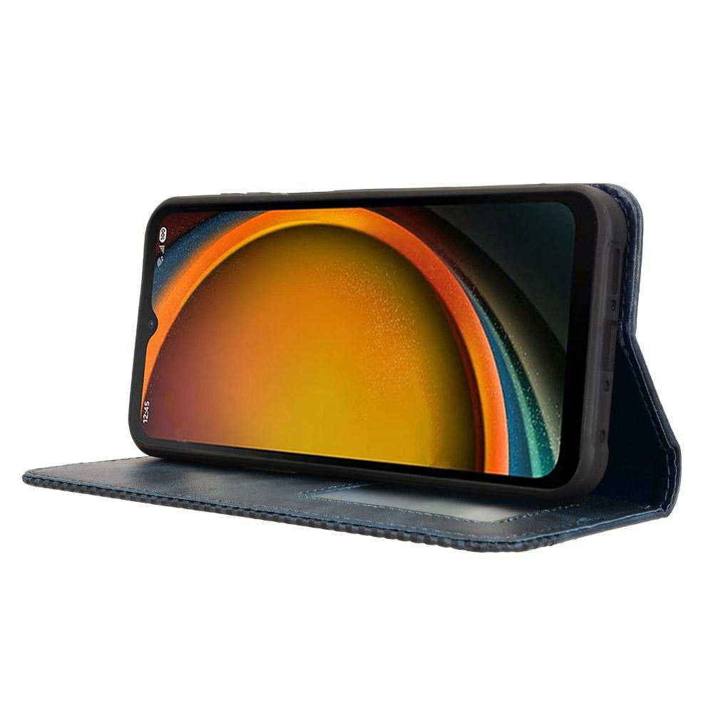 For Samsung Galaxy XCover7 Pro Leather Case Wallet Stand Retro Texture Phone Cover