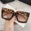 Gafas de Sol Cuadradas Vintage de Diseñador con Montura Grande para Mujer Hombre Marca de Lujo Gafas de Sol Punk Populares para Exteriores Protección UV400 Gafa De Sol