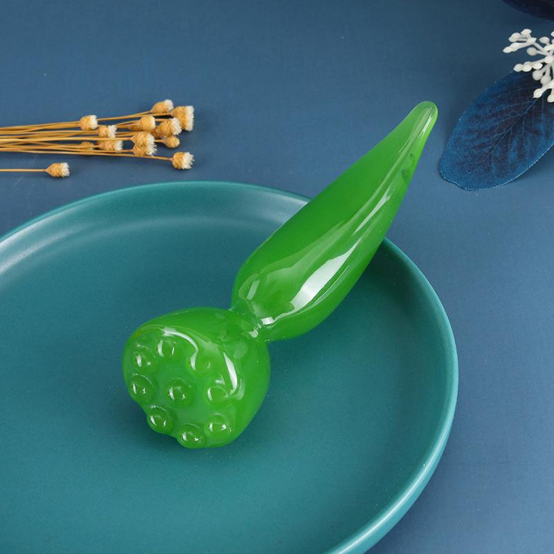 Lotus Seedpod Shape Gua Sha Face Massager Stick - Facial Lifting Skin Care Tool for Eyes Acupoint Pen Beauty Care