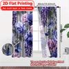 2D Flat Printing  2pcs Floral Whisper Modern Minimalist Curtains Versatile Durable Polyester Curtains Decorations For Home for