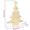 Christmas Tree with 120 Warm White LEDs 120.5 Cm PET