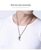 S925 Sterling Silver Personalized Wolf Tooth Pendant Necklace - Unisex Retro Design