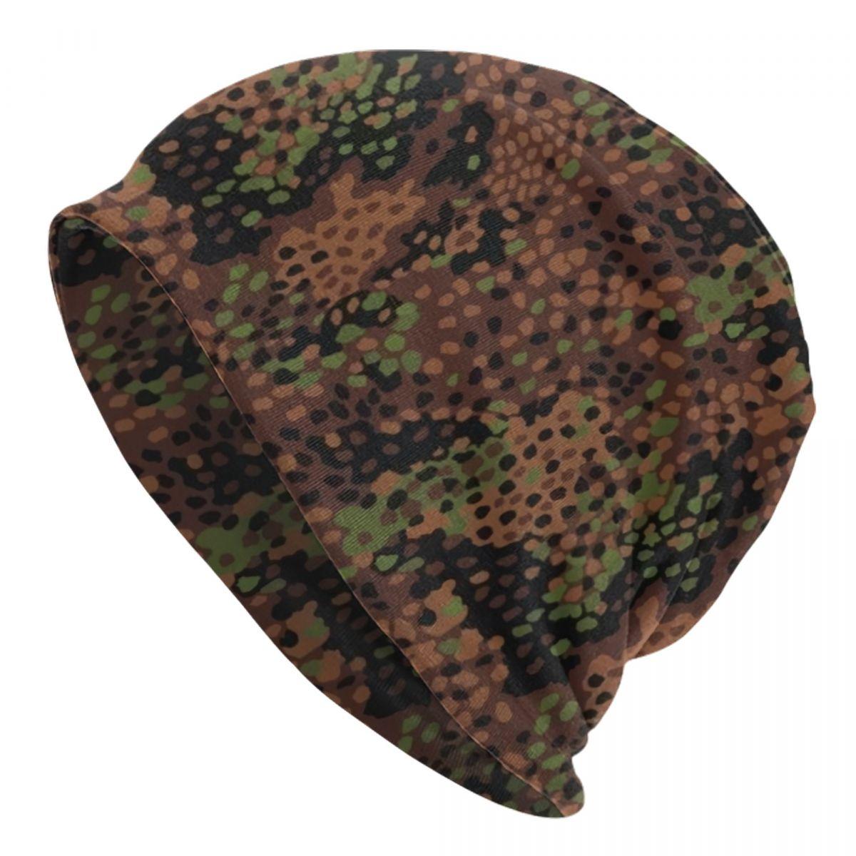 

Erbsenmuster Pea Dot German Camo Skullies Beanies Caps Унісекс Зимова тепла в’язана шапка Дорослі військові Армійські камуфляжні капелюшки Beanies Hat