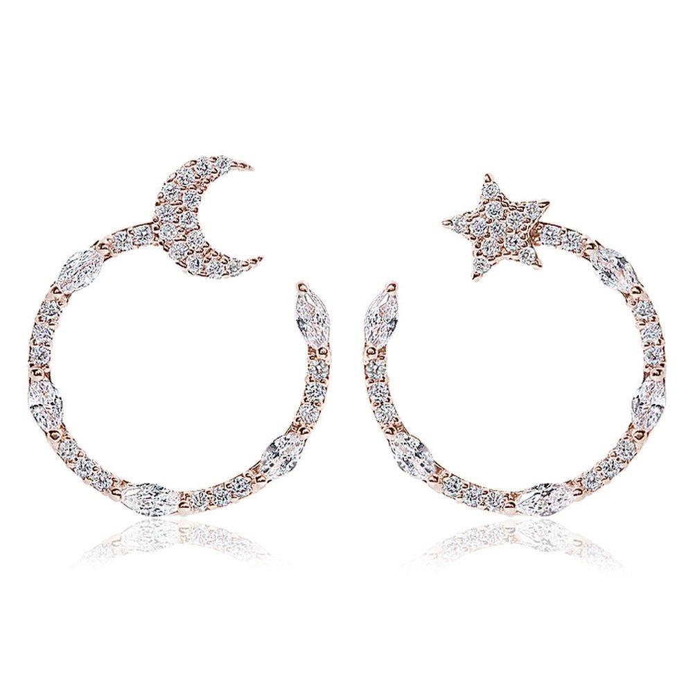 14K G.F. Night Crystal Earrings Ea3110