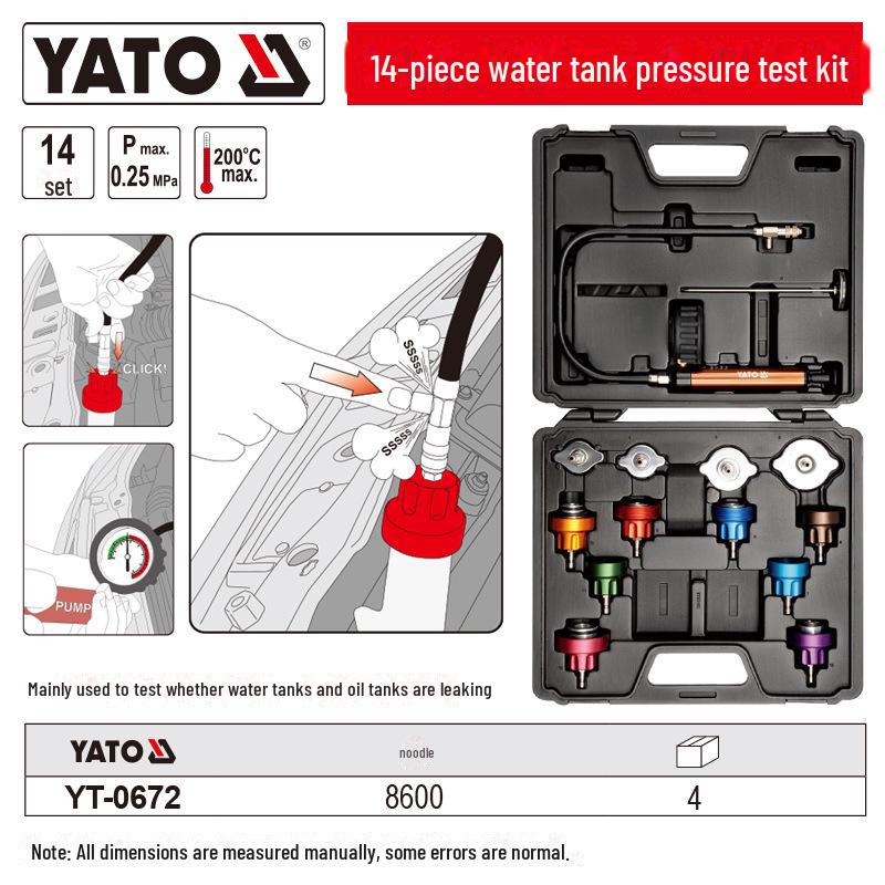 YATO Coolant Vacuum Pressure Changer & Leak Tester Tool for Automobiles