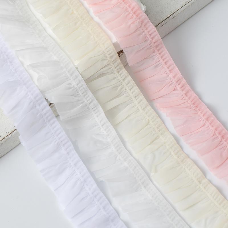2.5Cm Color Cloth Fungus Nylon Elastic Band Toy Doll Women'S Dress Socks Decorative Belt