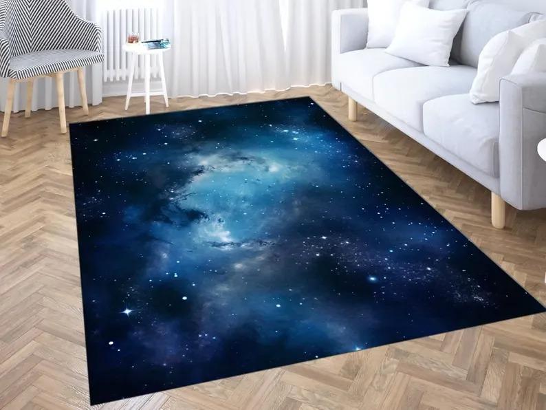 

Cosmic Haven Galaxy Carpets Nebula Themed Rugs Modern Living Room Floor Mats Space-Inspired Starry Sky Decor for Your Home 40x60cm