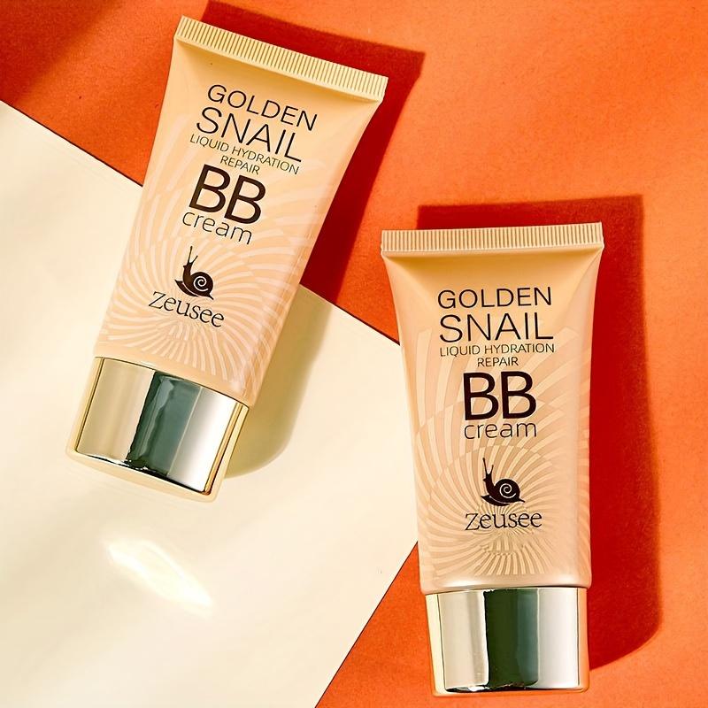 Golden Snail BB Cream Liquid Hydration - Long-Lasting, No Makeup Needed, Full Coverage Concealer for Women & Men, Cream Formula, Moisturizing Effect