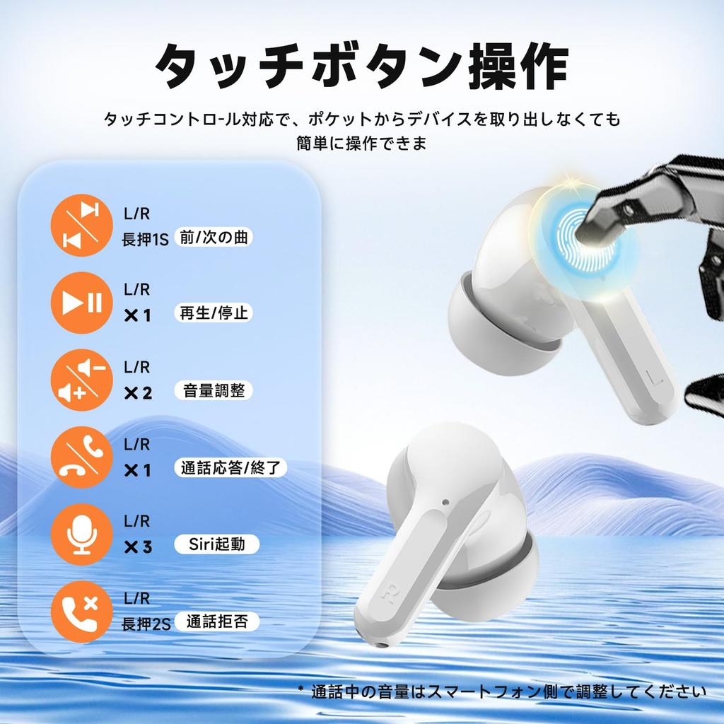 Bluetooth Wireless AI ENC IPX7 Up To 60 Hours of 2025 Latest Bluetooth Sound Low Instant Fast Single or for Web and Compatible with iPhone and Android