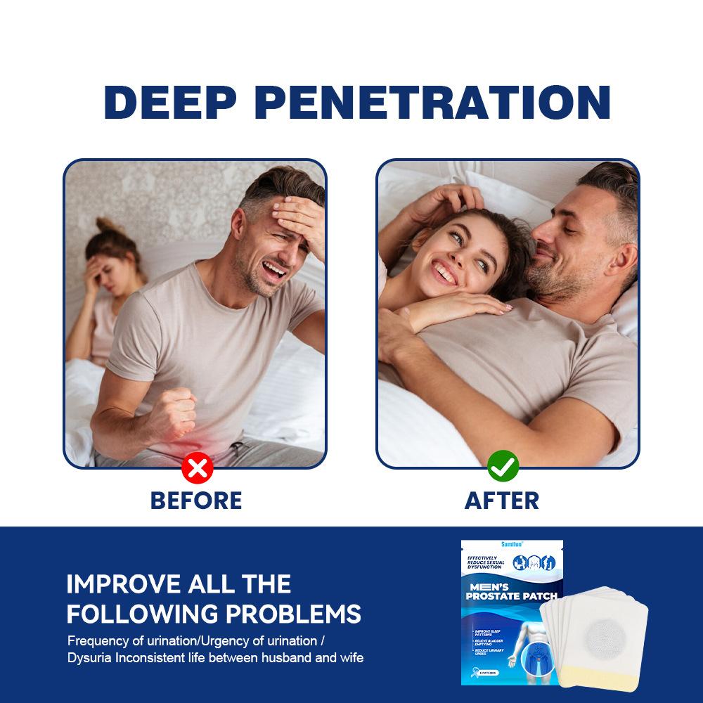 Sumifun 6/12Pcs Prostate Patch Man Kidney Care Relieve Frequent Urination Promotes Couple Life Boosts Male ImmunityMaintains Health and Vitality