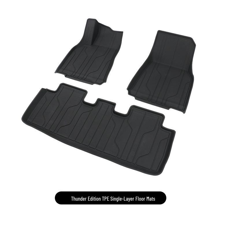 Custom Fit TEP Floor Mats for Tesla Model Y Thunder Edition - Premium Interior Protection Accessories