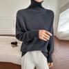 Women's Sweater Fall and Winter Thickened Turtleneck Women Loose Knitted Pullover Sweater Idle Style Bottoming Shirt Women
