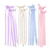 Hair Clip, Hair Pin (Set of 8 In 4 Colors), Bowknot, Ribbon, Hair Clip, No Trace, Hair Ornament, Lace, Hair Accessory, with Ribbon, Stylish, Hair