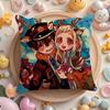 Anime Toilet-Bound Hanako-Kun Cushion Cover Home & Car Multi-Scene Pillow Cover - Reversible, Soft & Durable For Daily Use
