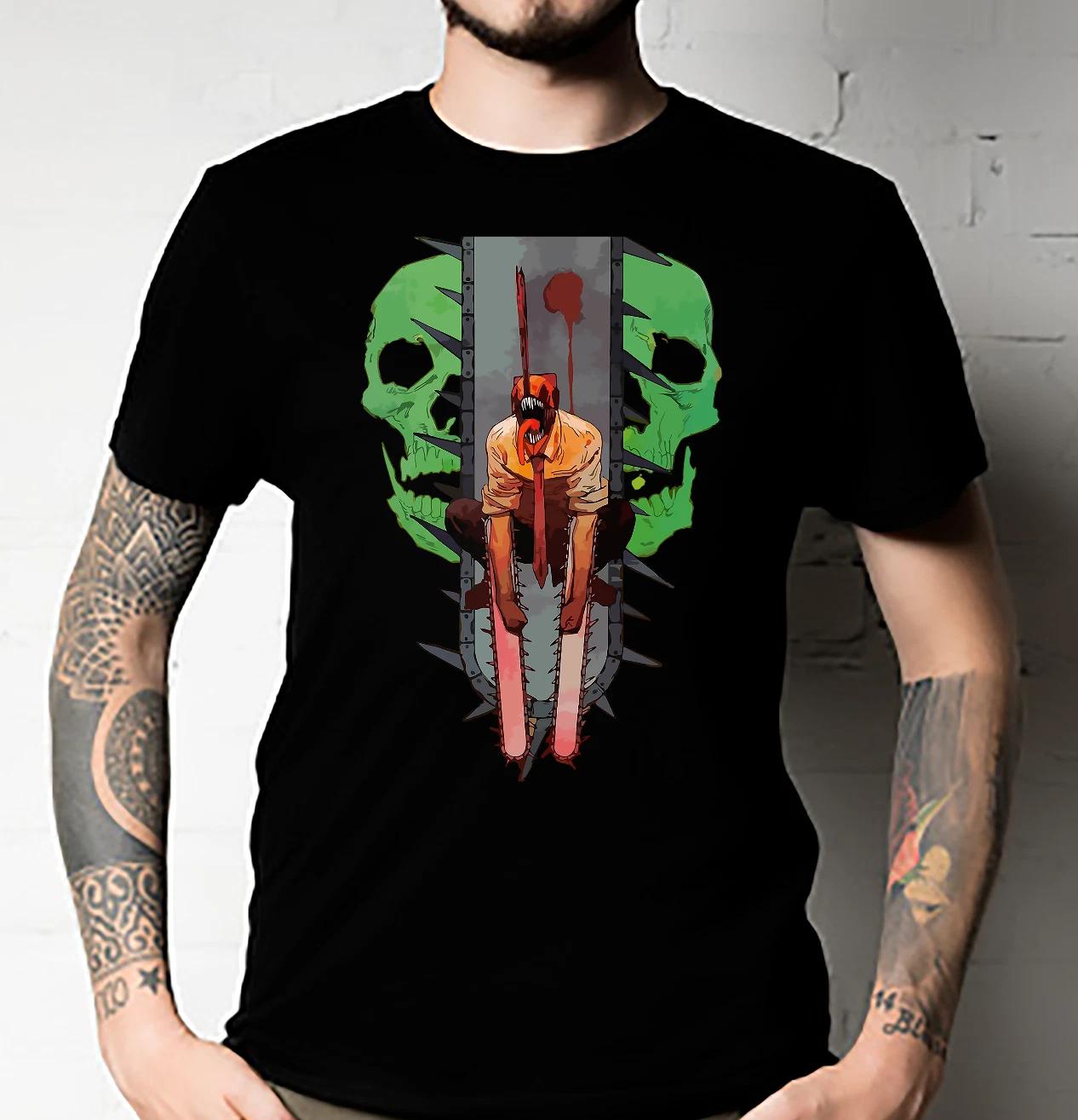 Men s and Women s T-shirts Chainsaw Man Denji and Makima XXXL