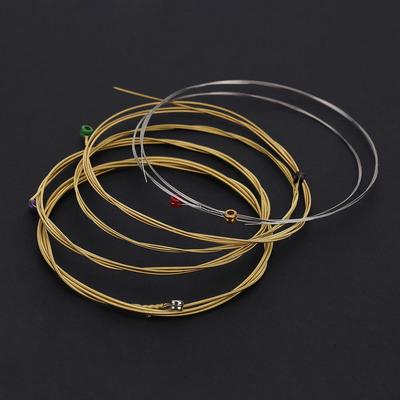 Orphee TX620 6-teiliges Saitenset für Akustik-Folk-Gitarre (.010-.047)  Phosphorbronze, extra leichte Spannung