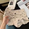 Women's Summer Polka Dot 10A Antibacterial Mode Extended Crotch Mid Waist Triangle Briefs