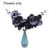 Artificial Flower Simulation Floral Fabric Black Phalaenopsis Fake Flower for Home