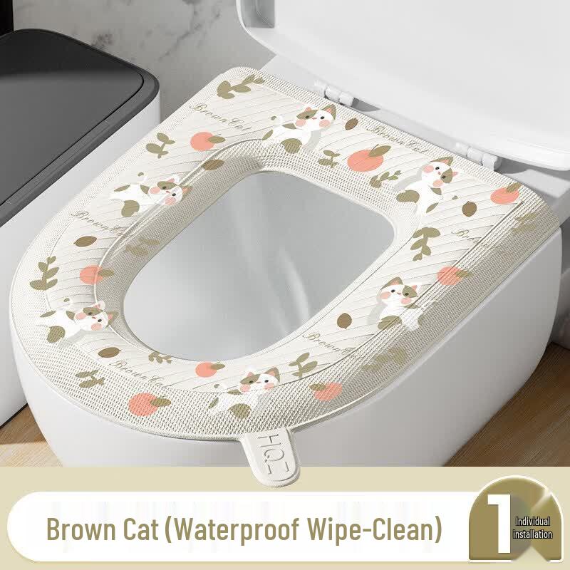 LIEI Waterproof Adhesive Toilet Seat Mat