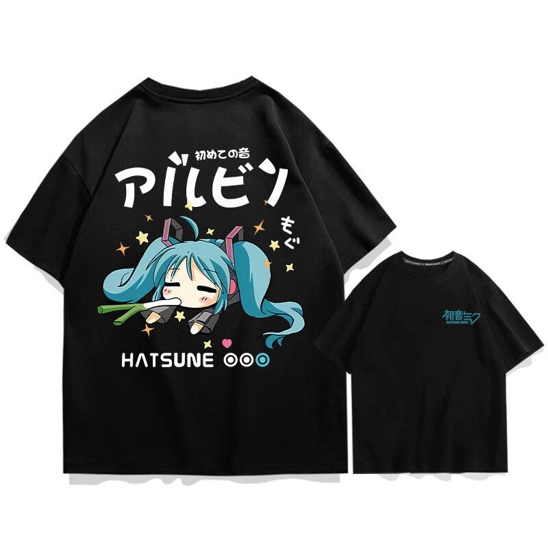 Miku Hatsune Cosplay Anime Manga Sports T-Shirt Tee Cotton Cotton Unisex