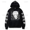 Japon Anime Jujutsu Kaisen Hommes Sweat À Capuche Pour Femme Satoru Gojo Sweat-shirt Ample Unisexe Automne Chaud Décontracté Streetwear