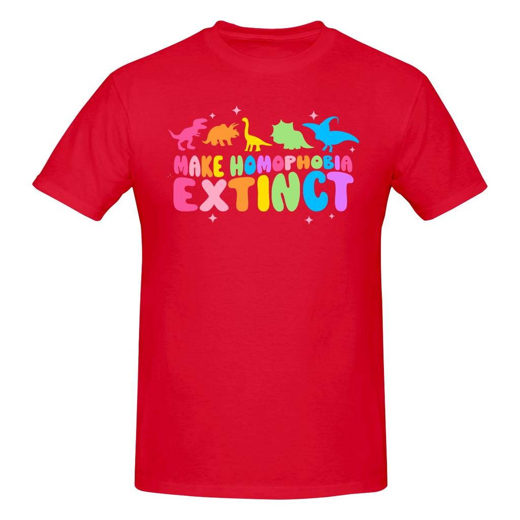 Funny Make Homophobia Extinct Unisexs Printed Tshirt Unisex T Shirtboys