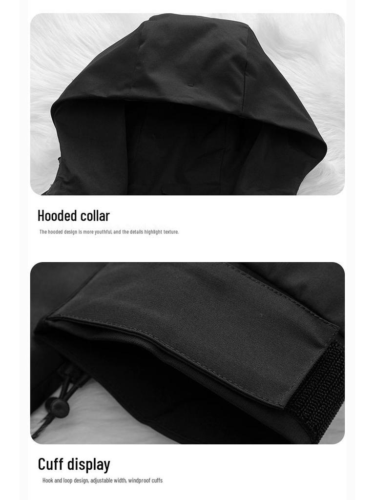 Men's Youth Casual Autumn 3D Multi-Pocket Windbreaker Jacket