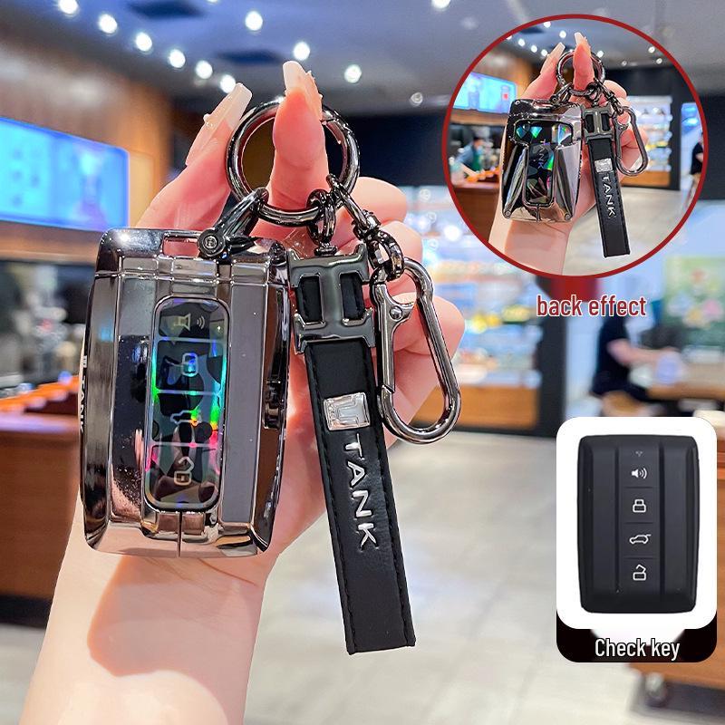 2023 Tank 300 Key Case: Full Coverage Metal Buckle Shell for 400hi4t Cyber Tank 500