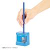 Kutsuwa Spimo Electric Pencil Light RS042LB Battery-Operated Sharpener, Blue,