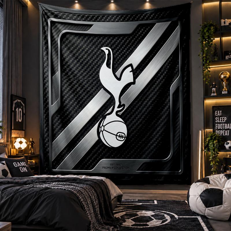 Wall Hanging Tapestry Tottenham Hotspur Print Cloth for Living Room Bedroom Home Decor