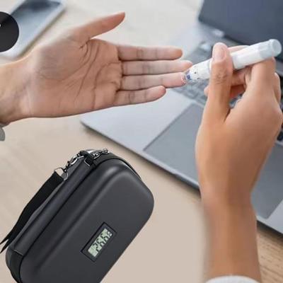 EVA Insulin Medication Storage Bag Heat Insulation Temperature Monitoring Insulin Cooler Case Real-Time Display LED Display