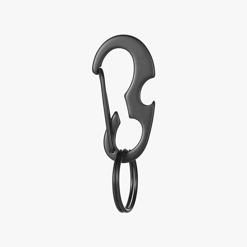 Outdoor Keychain Tool Multi Tool Spring Hook Buckle Bottle Opener Carabiner