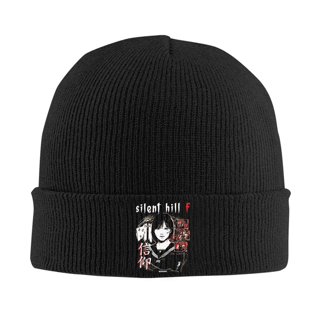 Silent Hill F Blossom Art Knitted Hat Womens Unisexs Beanie Winter Hats Acrylic Hip Hop Caps
