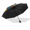 1pc Halloween Costume Garfield Pumpkin Bucket with Automatic Opening Umbrella, Portable Tri-Fold Design, 8-Bone Iron Frame Outdoor Umbrella, Perfect G