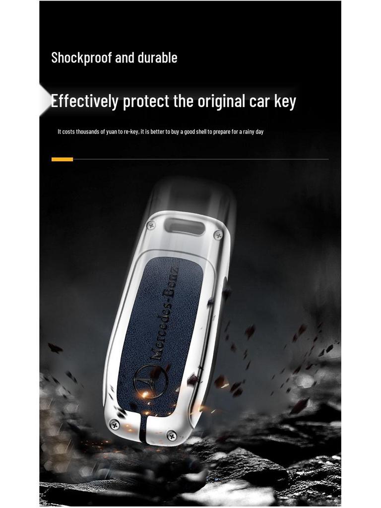 Mercedes Key Case for E300L, New C-Class, 260L, GLC, A200L, GLA, GLB Models