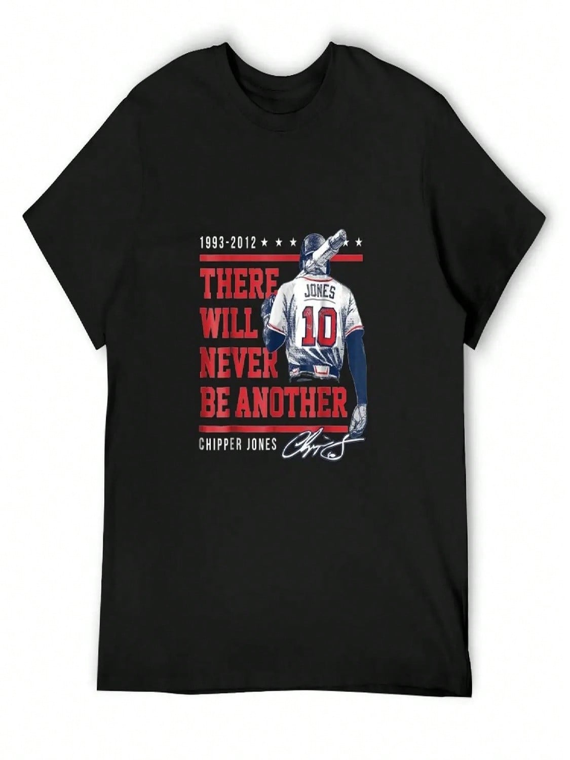Chipper Jones Never Be Another Apparel T-Shirt Customs Graphics Blue Archive unisexs Clothes S разноцветный
