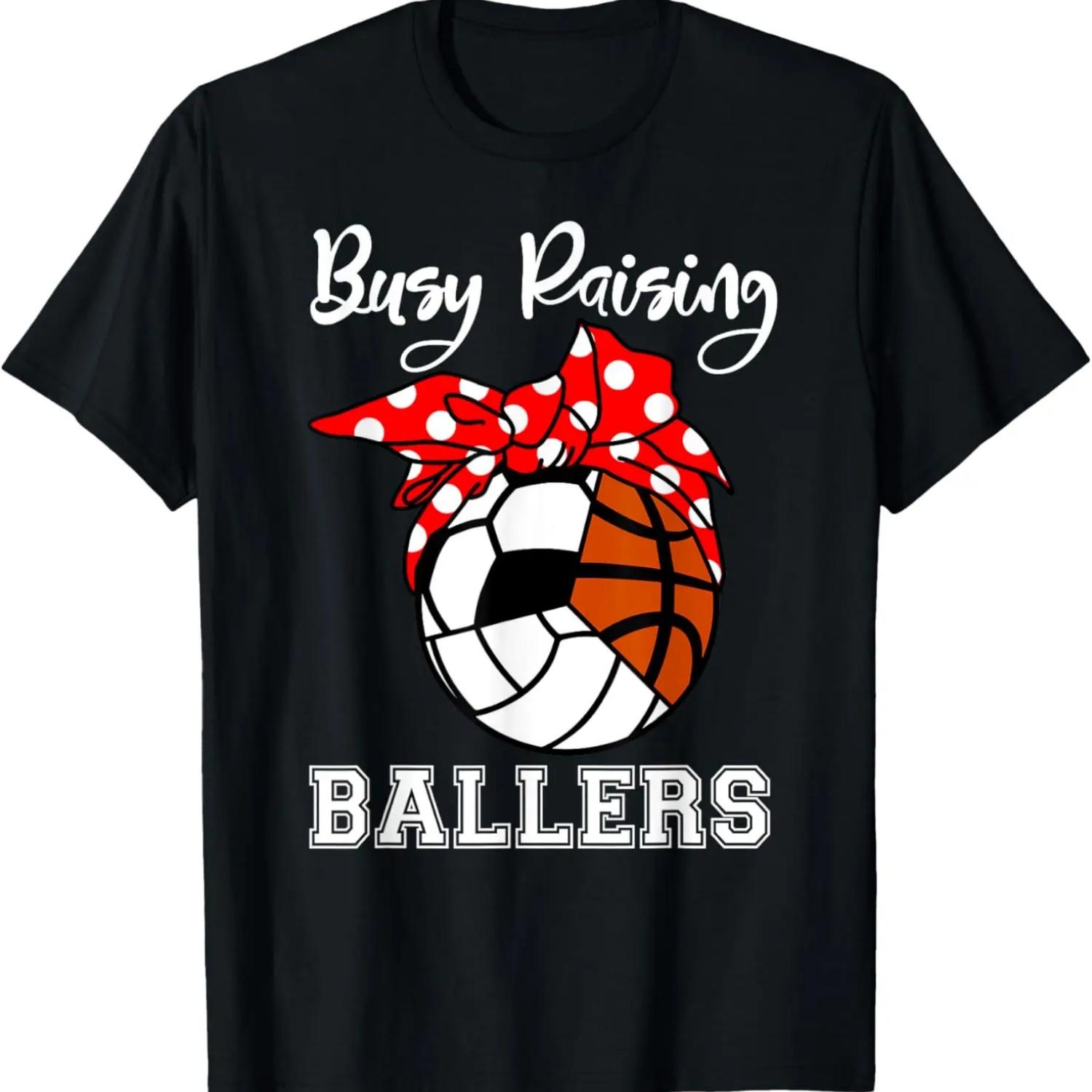 

Занятая воспитанием спортсменов Забавная волейбольная футбольная баскетбольная футболка для мамы XXXXXL чёрный