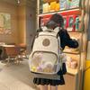 Schoolbag Female New Cute Ugly Cute Cartoon Pain Layer Backpack High Value Primary and Secondary School Students Large Capacity Backpack Male