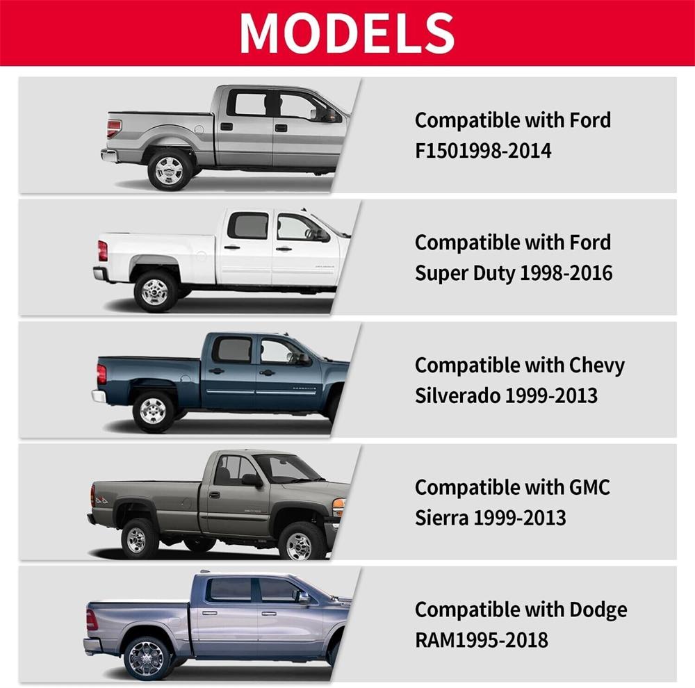 4 ks Pro Ford Chevy GMC RAM Pick-up Nákladová plocha Kotvy pro upevnění Zatahovací D-kroužek