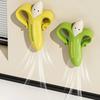 2PCS/SET Cartoon Hair Cleaning Clip 2-in-1 Banana Cleaning Clip  Floor Drain Cleaning