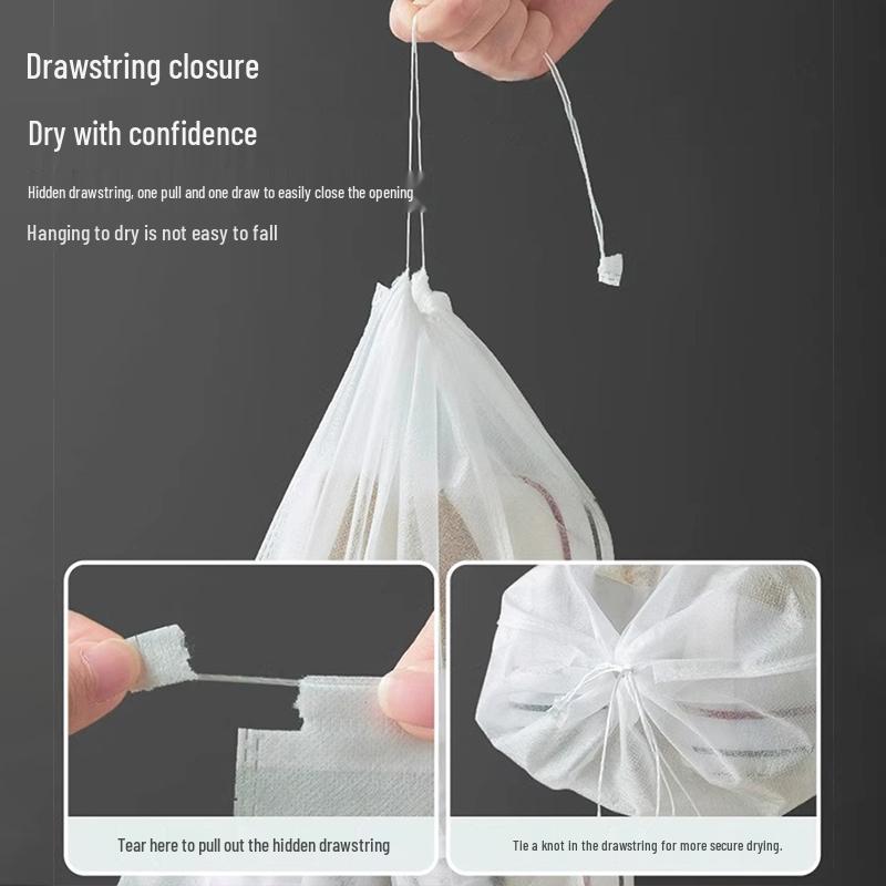 Shoe Drying & Anti-Yellowing Non-Woven Shoe Storage Bag - Breathable, Dustproof, Sun-Protective, Thickened Shoe Cover