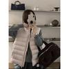 DIMANAF 2026 Autumn Winter Women Parkas Vest Coats Short Jackets Sleeveless Thick Warm New Outerwear Solid