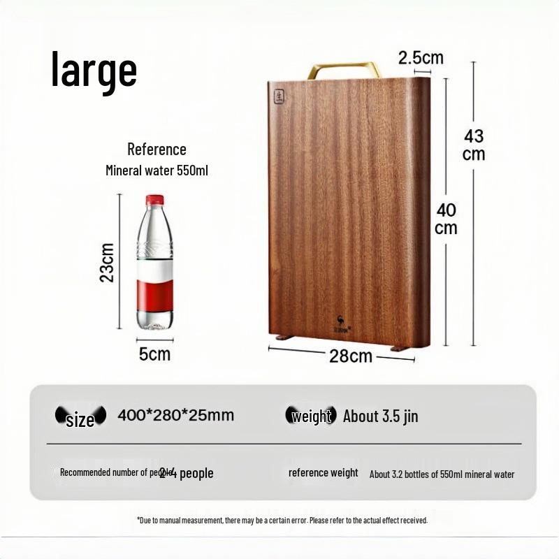 Anti-mildew Antibacterial Steel Genuine Solid Wutong Wood Cutting Board Default