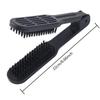 Double Brush Comb,Hair Straightening Brush Double Sided Hair Straightening Comb Heat Resistant Hair Straightening Brush With Handle