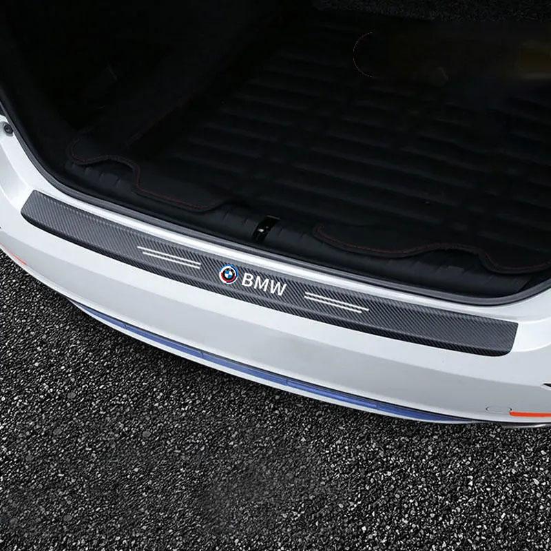 Carbon Fiber Car Sticker Threshold Protection Strip Trunk Sticker for BMW G08 F15 F16 G20 E34 F94 F95 G30 G11 E46 Accessories JLBFS1