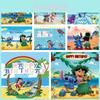 Lilo Stitch Cartoon Party Photography Background Studio Birthday Decor Vibrant Vinyl Material For Beautifully Captured Memories